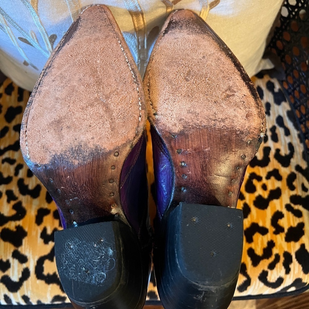 GOLDEN GOOSE Black Leather Boots Motorcycle Cowboy Boots Made in Italy - Picture 2 of 14